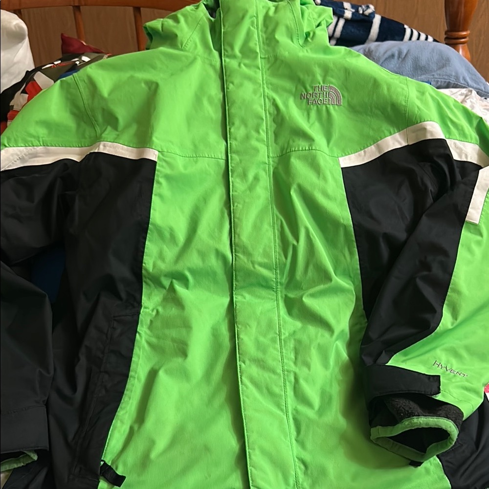 The North Face Kids Jacket in Green and Black